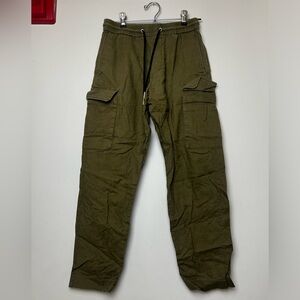 H&M Men's Olive Green Lightweight Cargo Pants